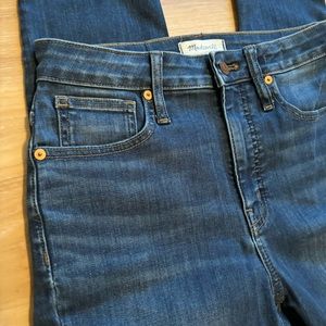 Madewell Curvy High Rise Skinny Blue Denim Jeans Size 26 - Inseam 28.5 Stretch